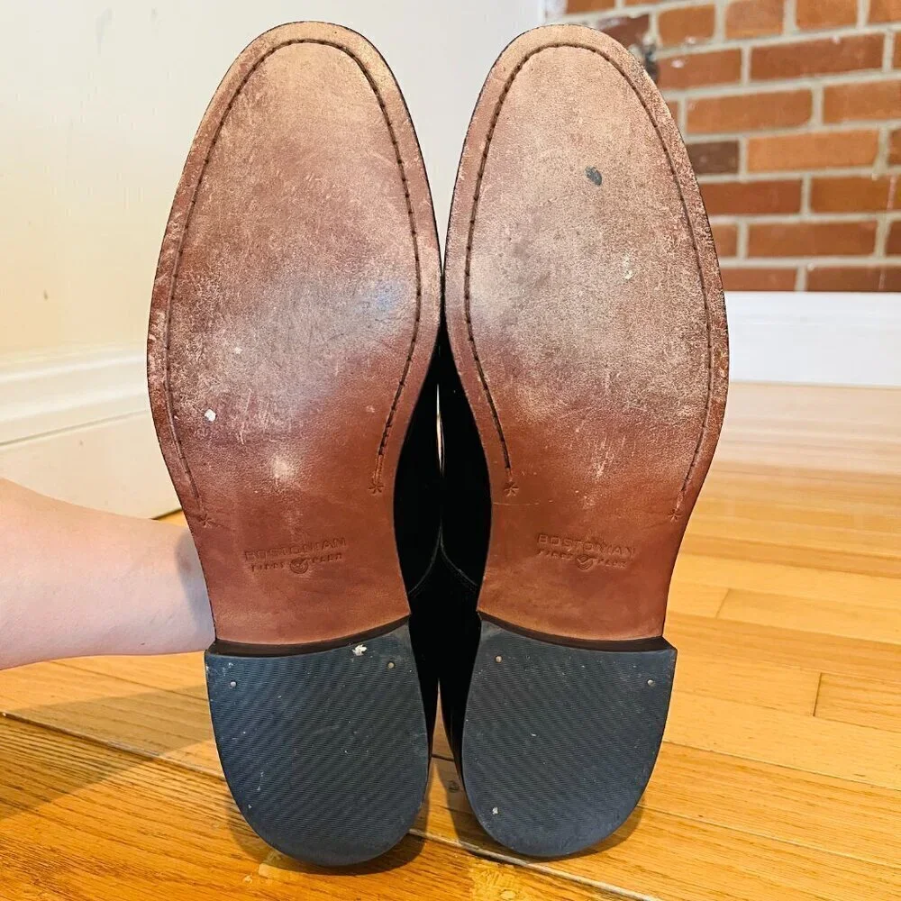 Bostonian Classics First Flex #20390 Black Oxford Leather Dress Shoes Size 12 M
